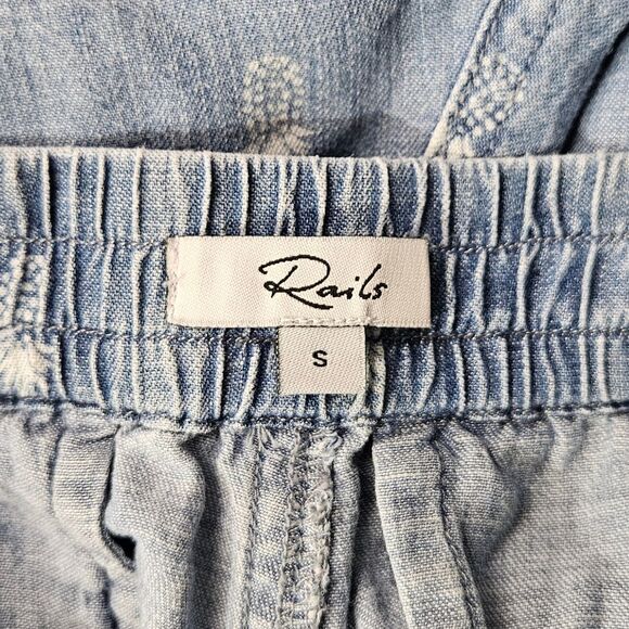 Rails Medium Blue Linen Blend Pineapple Shorts size small - Picture 4 of 4